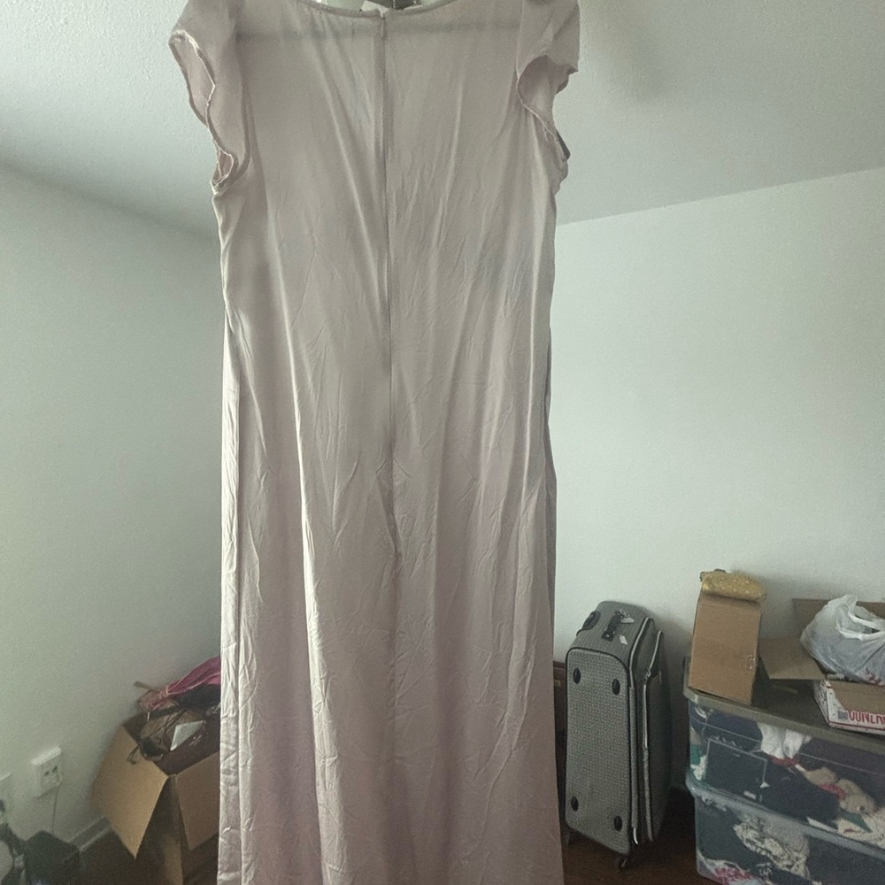 Reformation Kaye Silk Dress in Light Purple - Picture 6 of 8
